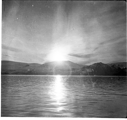 Image of Low sun reflected on water
